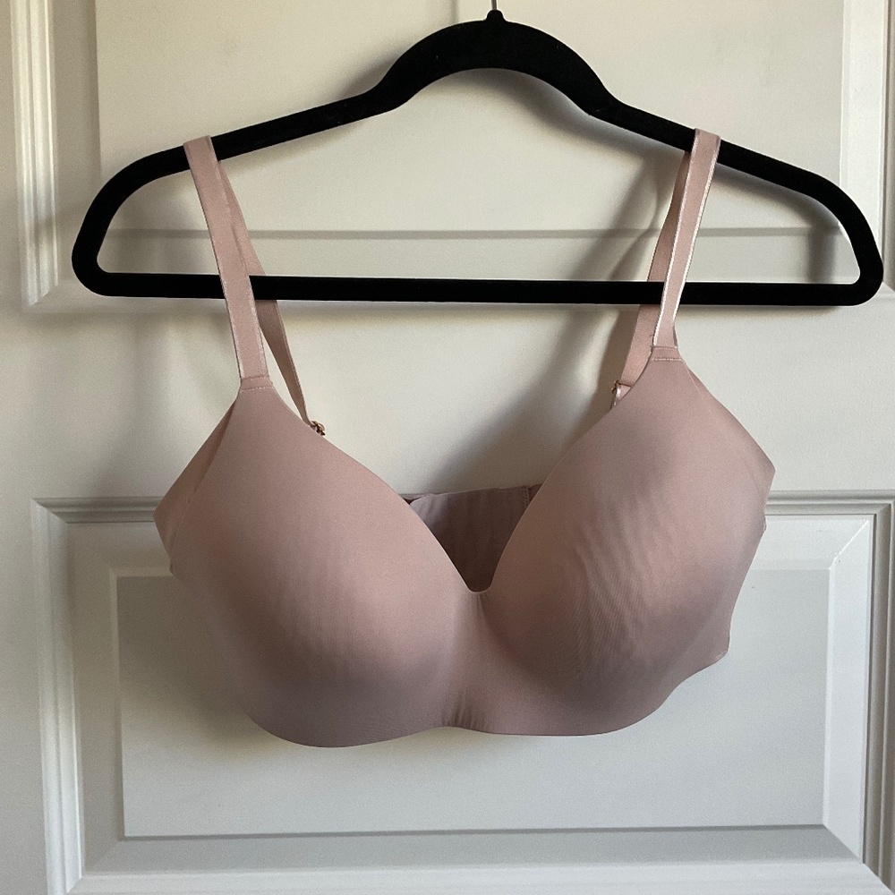 KNIX Blush‎ Pink Wing Woman Contour Wireless Bra - Size 6 (DD/E)